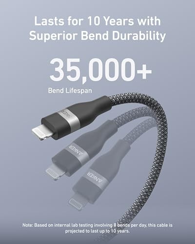 3FT Braided USB C to Lightning Cable