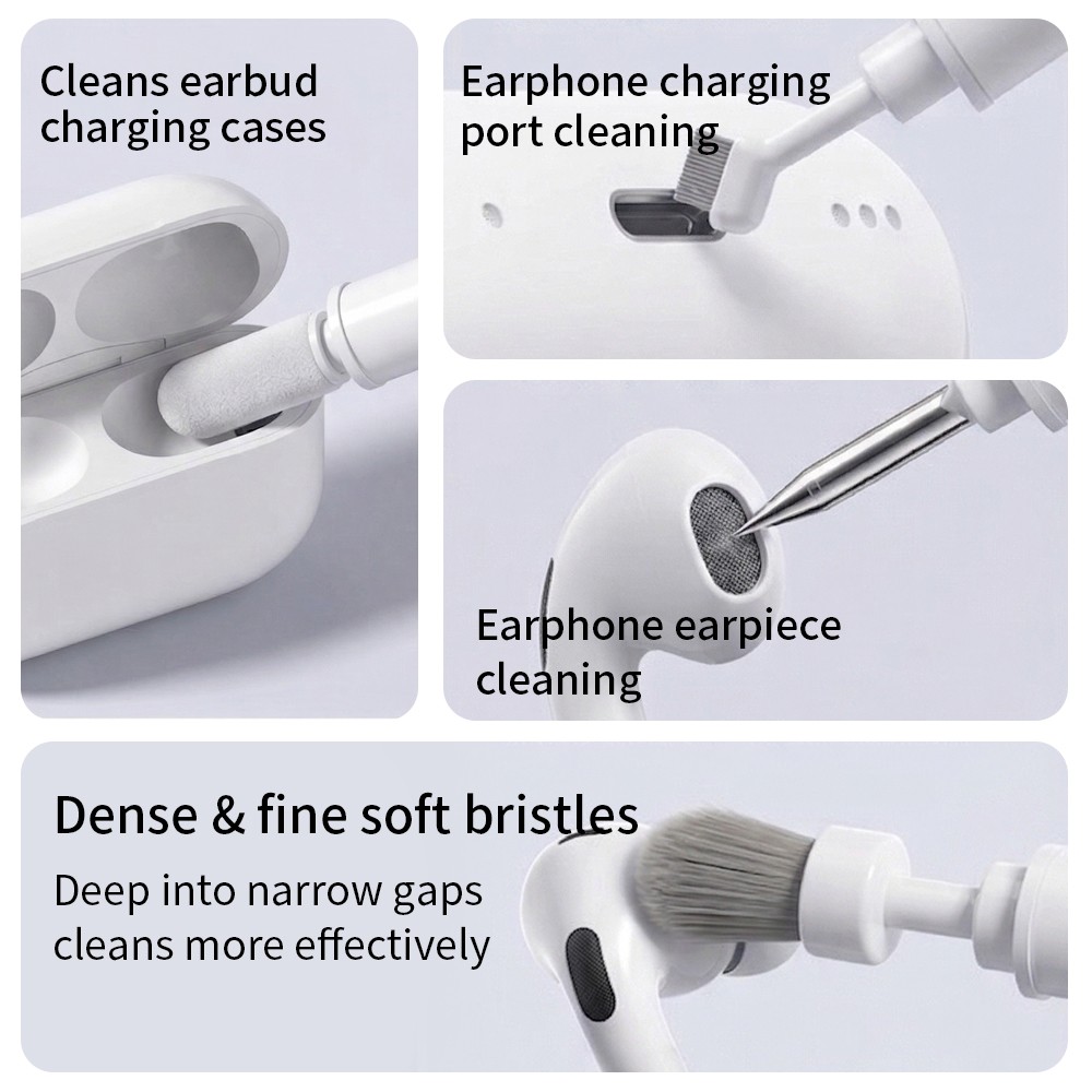 5 In 1 Cleaner Kit for Airpods / Earbuds Multi-Function Cleaning Tool with Brush