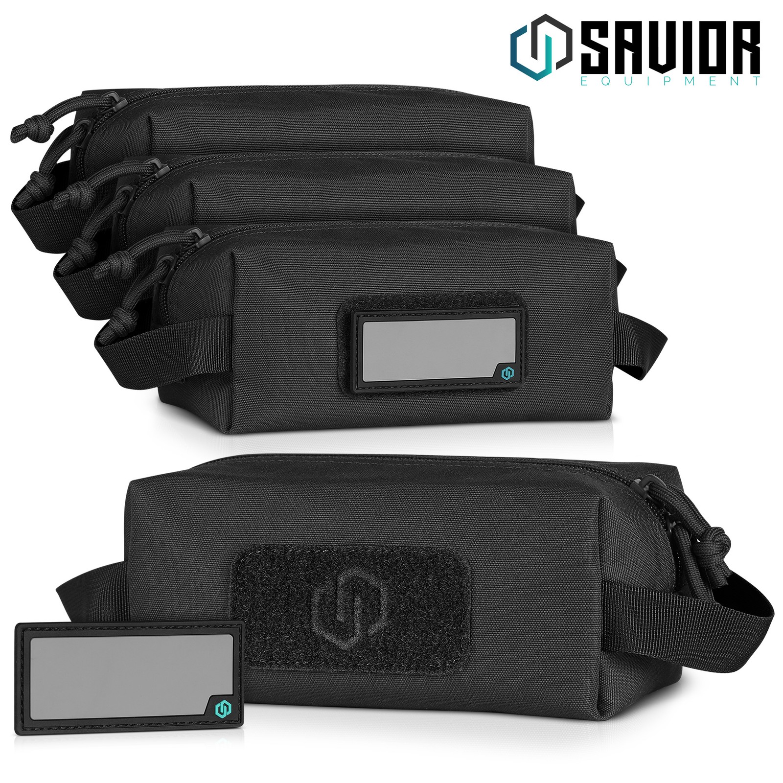 [4-PACK] Savior Loose Sacs Tactical Pistol Rifle Ammo Pouch Bag Holder Carrier