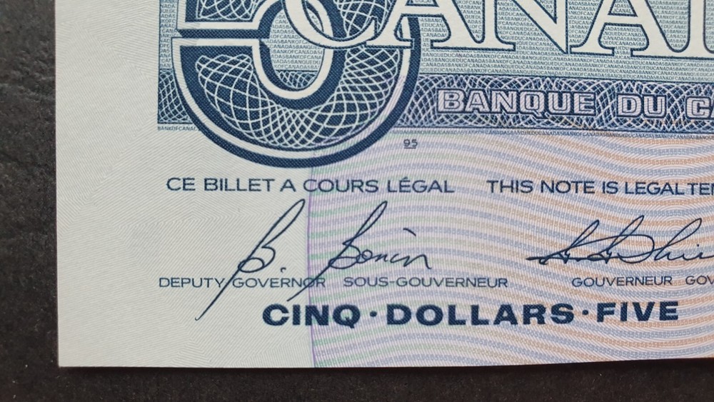 CANADA 5 dollar 1986, aUNC, P95c