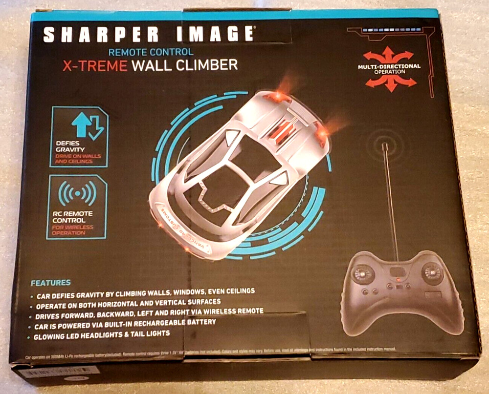 Remote Control X-Treme Wall Climber Car Sharper Image NIB