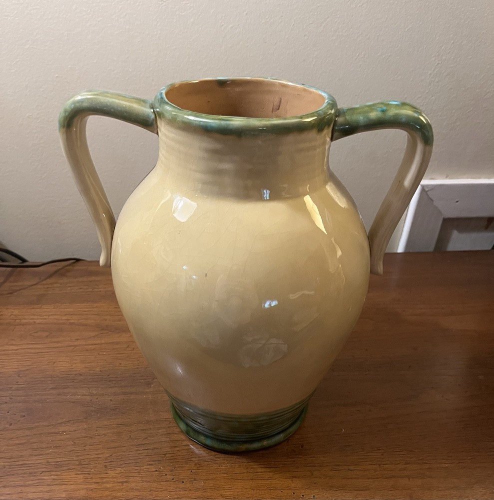 Pacific Rim Ceramic Handpainted Vase With Grapes