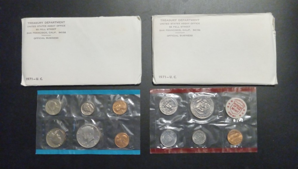 1971 US Mint Uncirculated Coin Set OGP