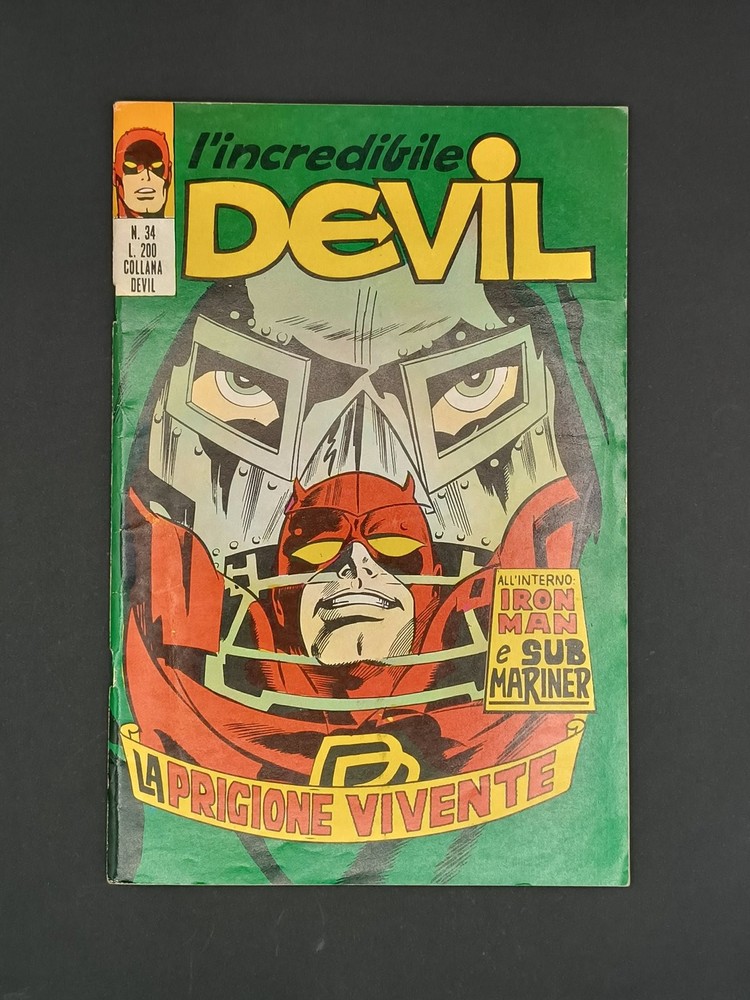 The Incredible Devil Editorial Horn Comic #34 The Living Prison