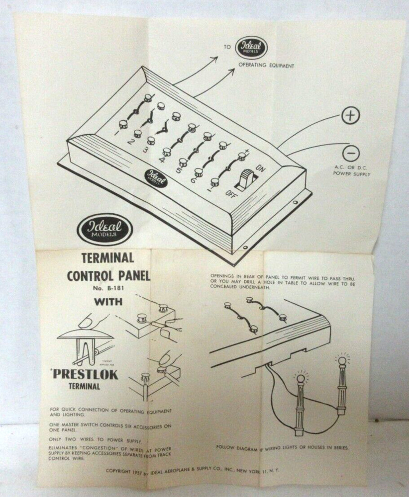 IDEL B-181 TERMINAL CONTROL PANEL