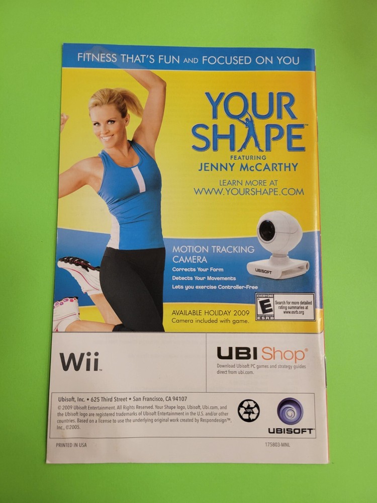 Nintendo Wii Manual Only Just Dance