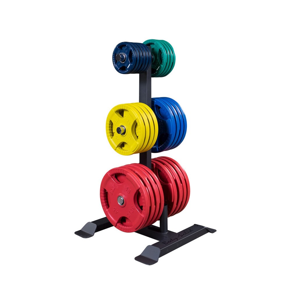 Body-Solid GWT56 Olympic Plate Tree and Bar Holder