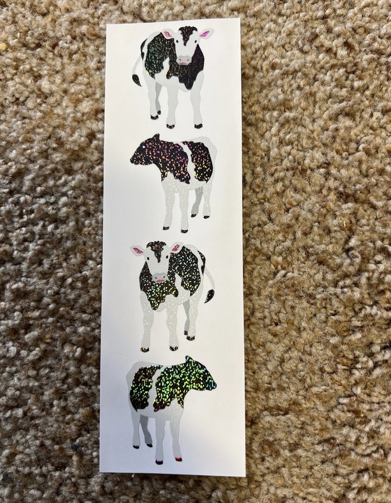 Mrs. Grossman’s Stickers Animals Cows Sparkly