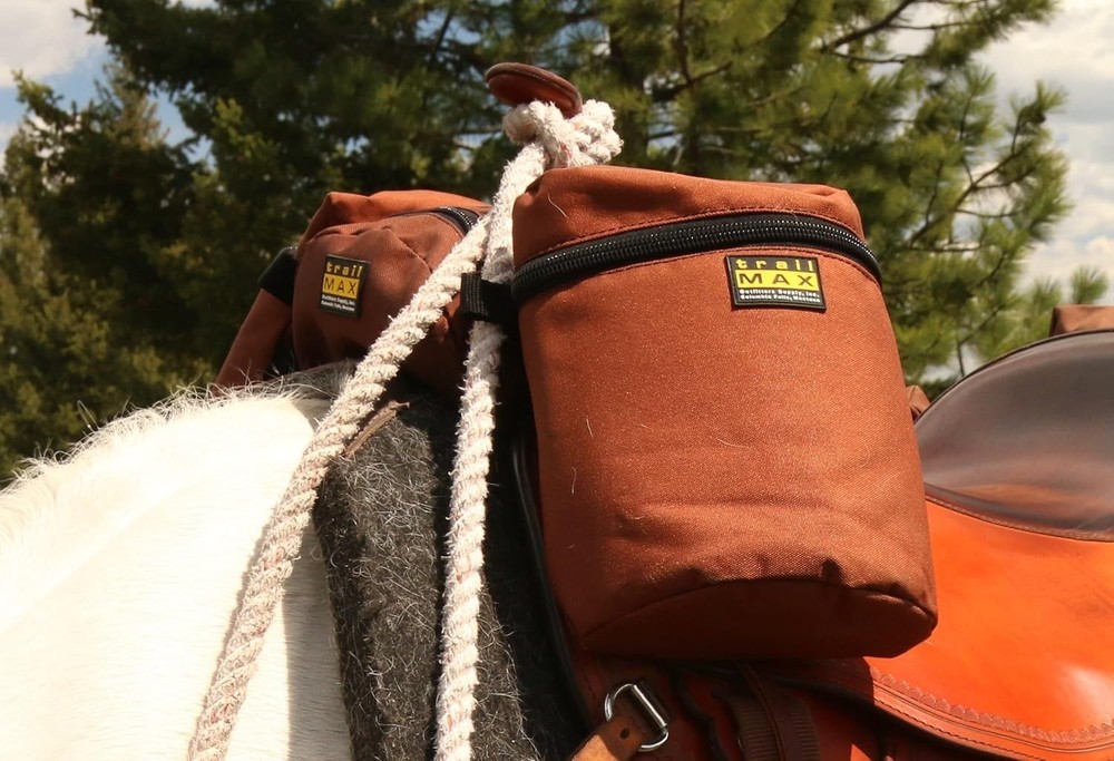 Pommel Pocket Saddle Bag - Zippered Storage for Trail Riding Essentials