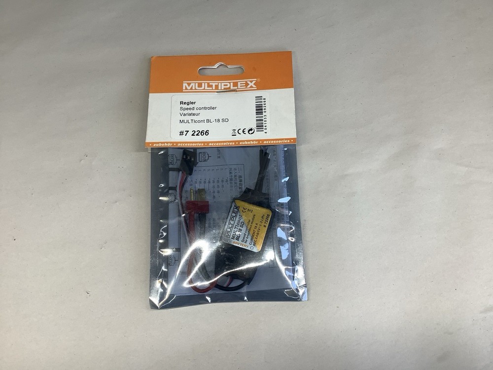 Multiplex Bl-18 Sd Speed Controller Brushless 2-3 Lipo NEW Plane Stuntmaster Rc