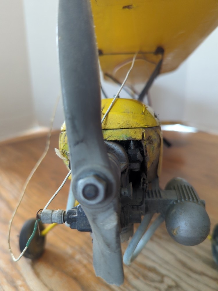 Vintage Yellow Model Airplane