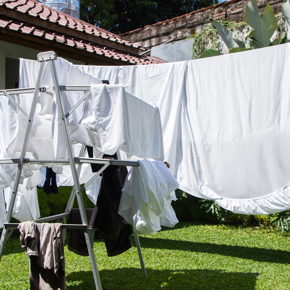 26.24ft Portable Clothesline Green