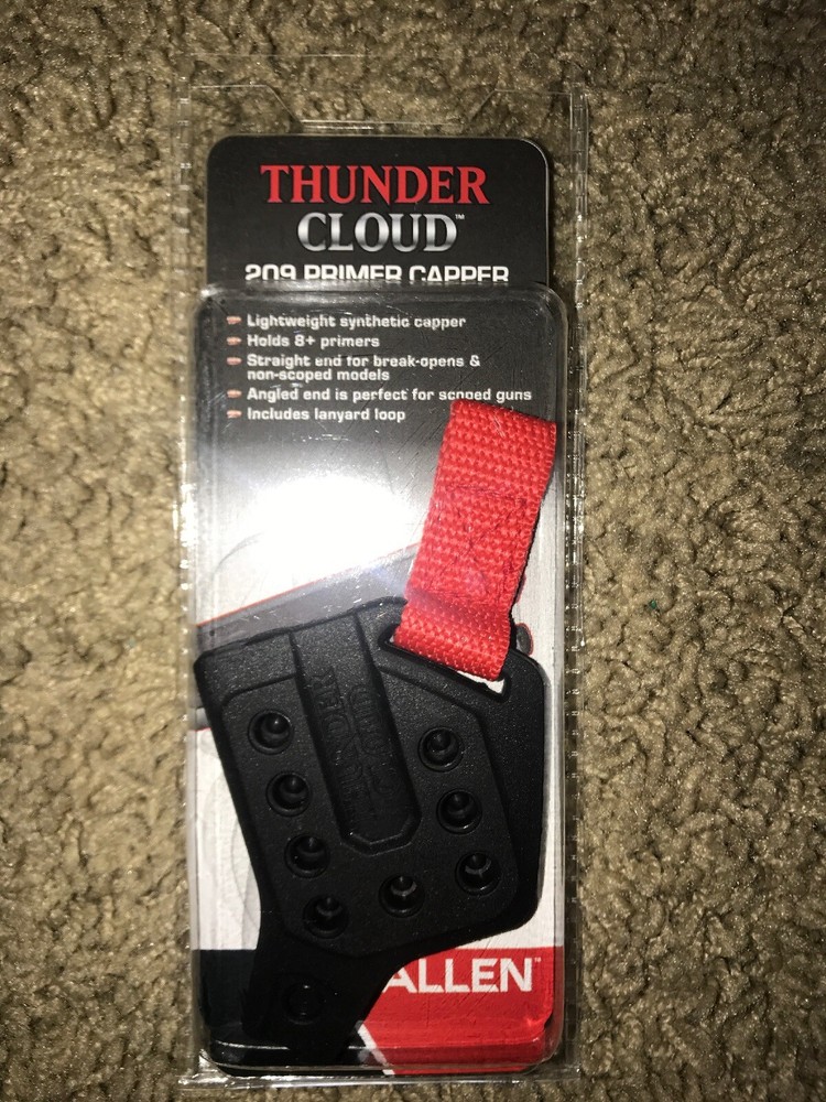 Thunder Cloud 209 Inline Muzzle loader Primer Capper by Allen, holds 8+ Primers