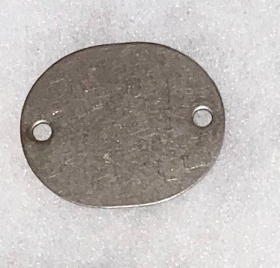 WWII USNR Bruce Seybert T-43 Single Dog Tag