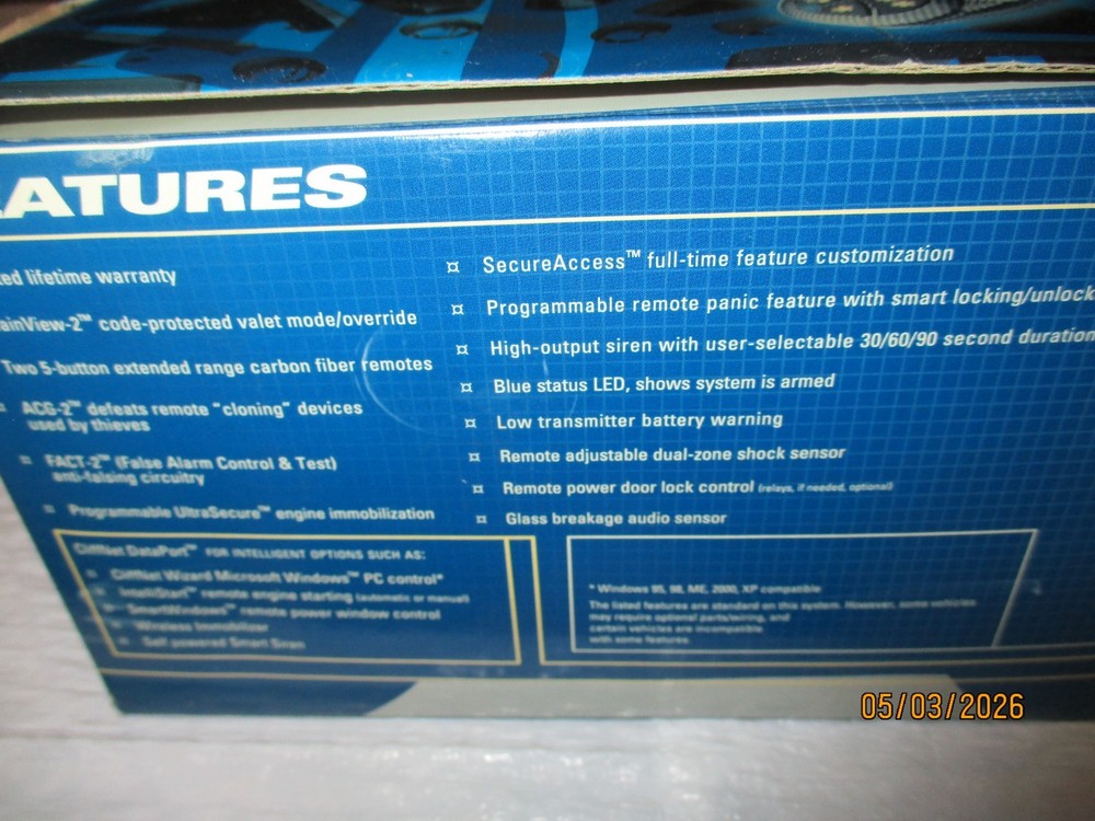 CLIFFORD INTELLIGUARD 750 G5 SECURITY SYSTEM