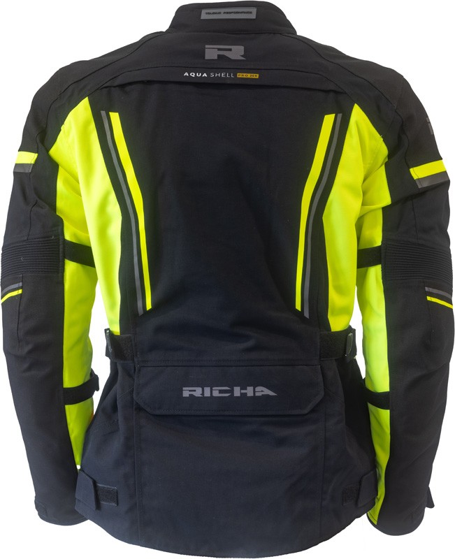 Richa Infinity Prime Laminated Textile Jacket - Black/Fluo Yellow