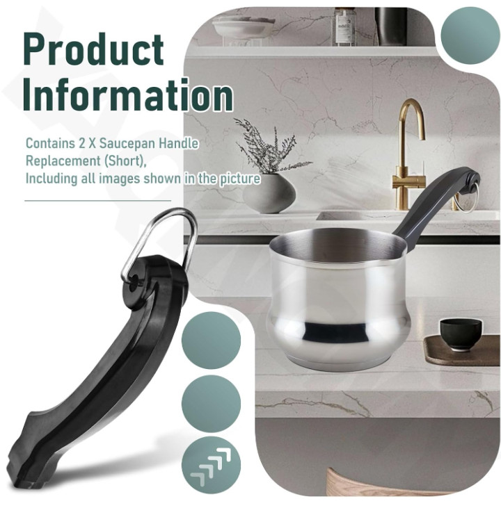2-3Pack Replacement Saucepan Handle for Farberware Pots Pans Universal Grip Hook