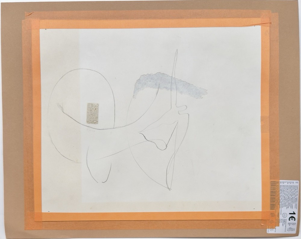 Original Russian Abstract Composition, Graphics, Postmodernism, Signed.