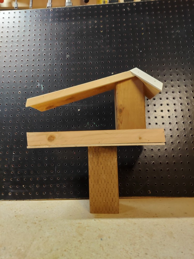 Cedar and Pine - open all sides bird feeder (or for squirrels) Easy fill & clean