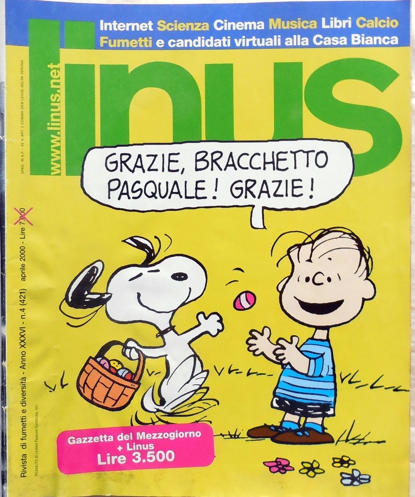 LINUS COMIC MAGAZINE N.4 2000