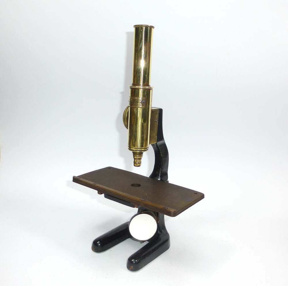 Optical Workshop Paul Waechter Berlin Trichinella Microscope about 1880
