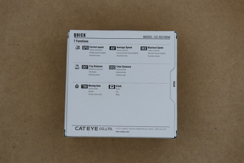 CatEye Quick CC-RS100W Wireless Cycling Computer Out-Front Mount - NEW
