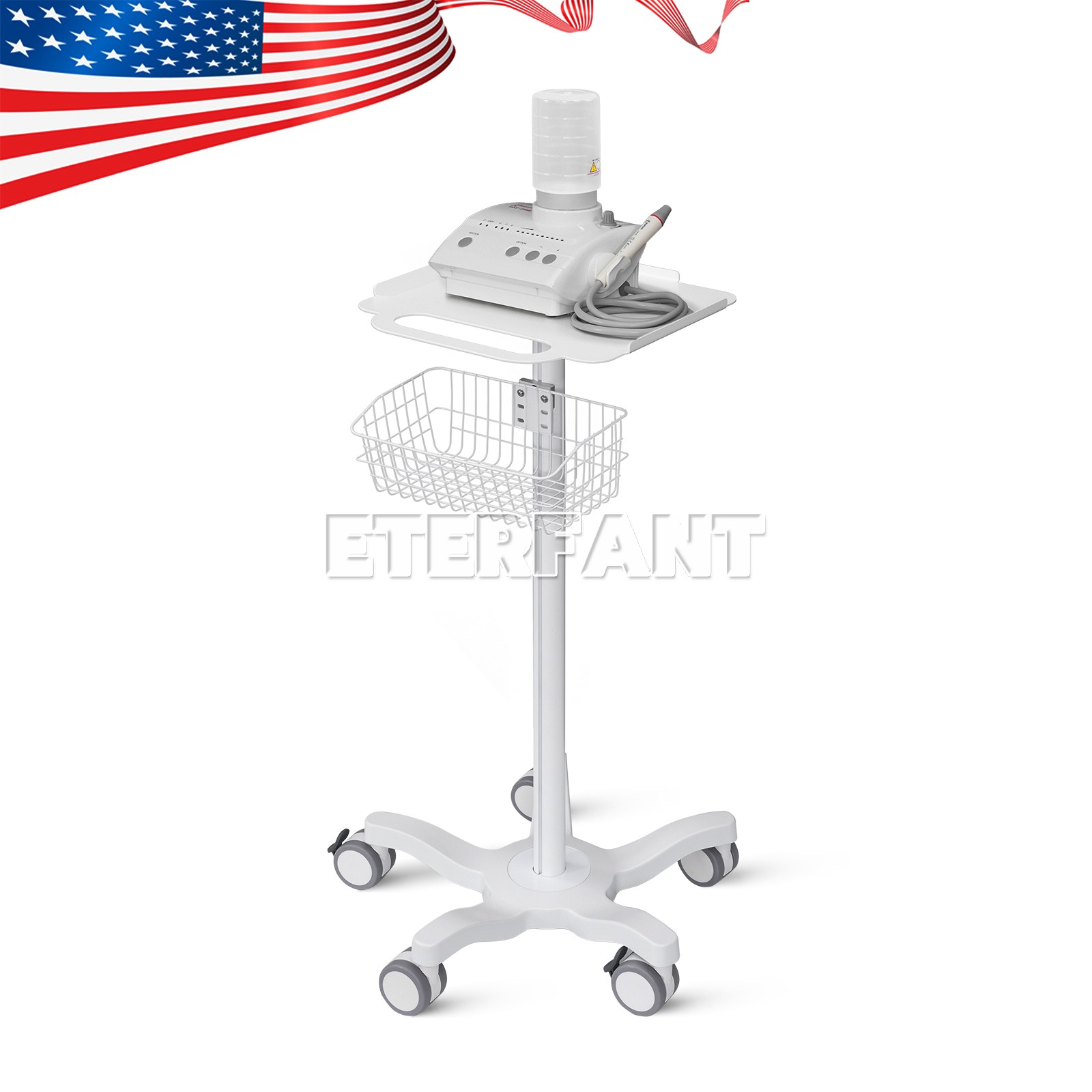 Dental Medical Mobile Trolley Cart for Ultrasound Imaging Scanner Trolley US