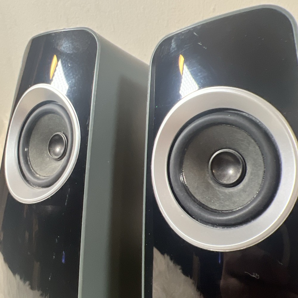 Logitech Z320 Desktop Speaker System Stereo Black/Silver AC Tested Works