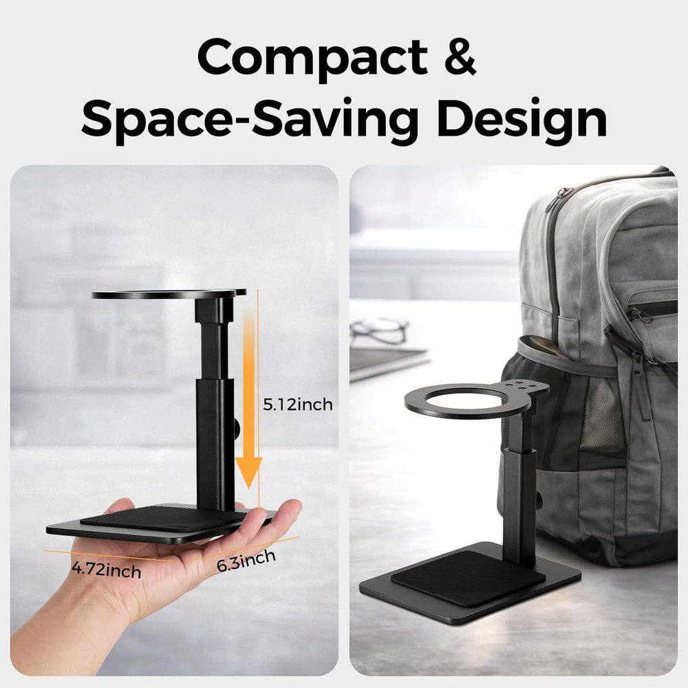 Adjustable Portable Coffee Maker Stand with Anti-Slip Base, 13-19.5Cm