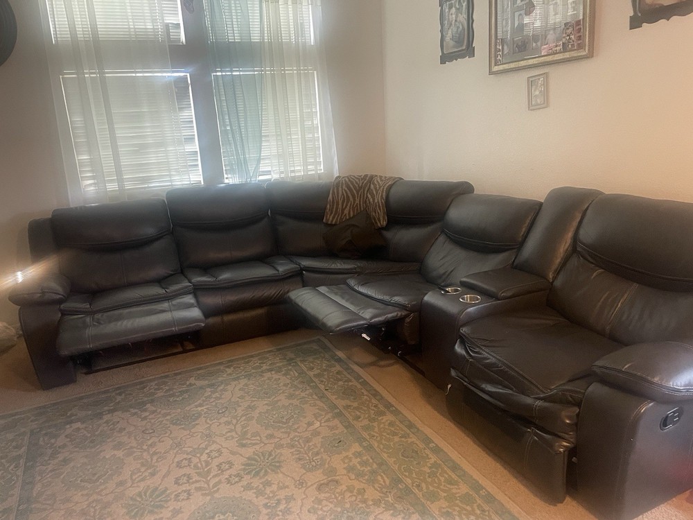 3pc Black Leather