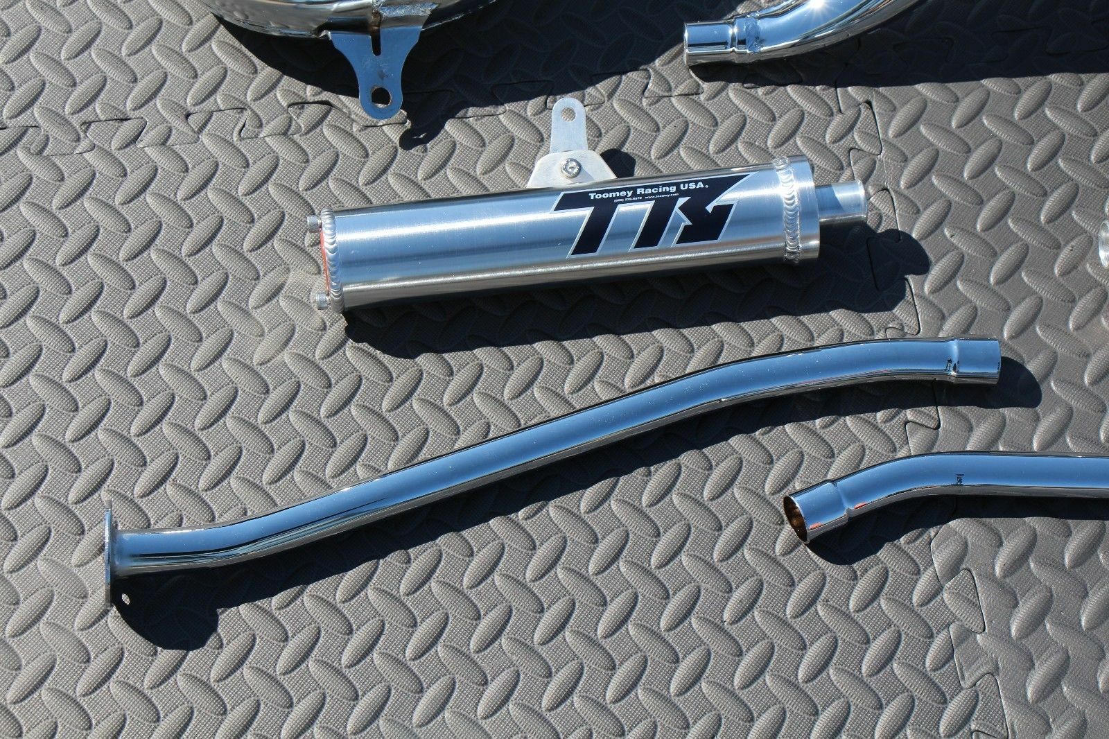 NEW Yamaha Banshee CHROME Toomey Racing T5 Pipes + T-5 silencers 1987-2006