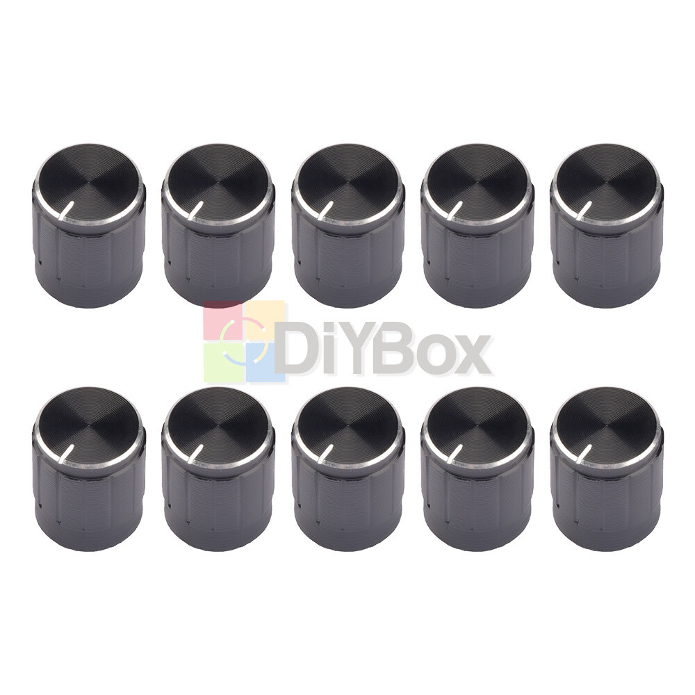 20PCS Useful Volume Control Rotary Knobs For 6mm Dia Knurled Shaft Potentiometer