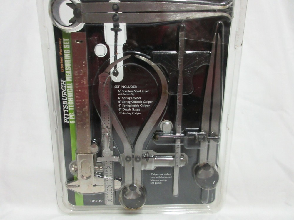 PITTSBURGH 6 PC TECHNICAL MEASURING SET HARBOR FREIGHT