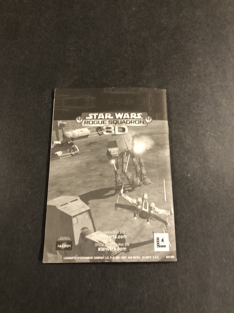 star wars rogue squadron 3d pc Manual only