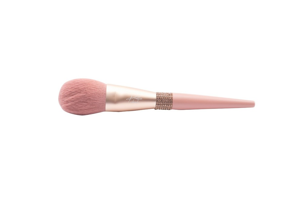 PRETTIE CHICK'S GORGEOUS PINK STUDED MAKEUP BRUSHES AND CASE
