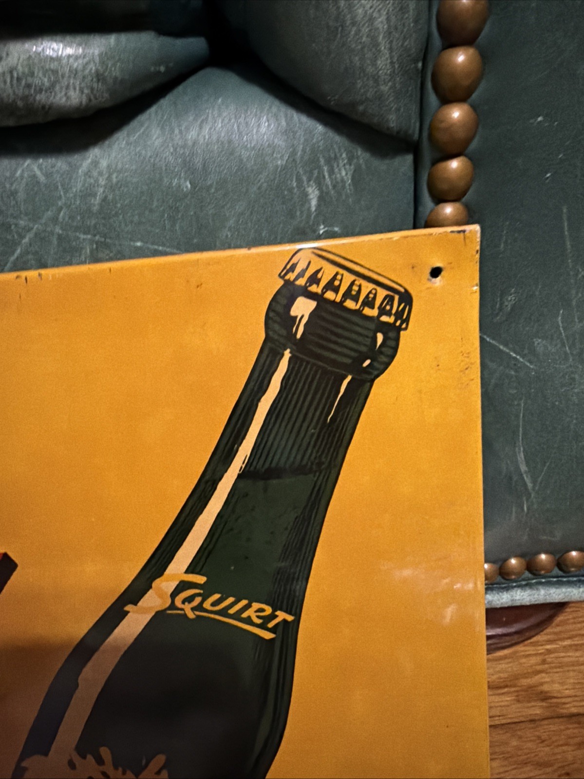 Original 1951 Squirt Soda Advertising Sign