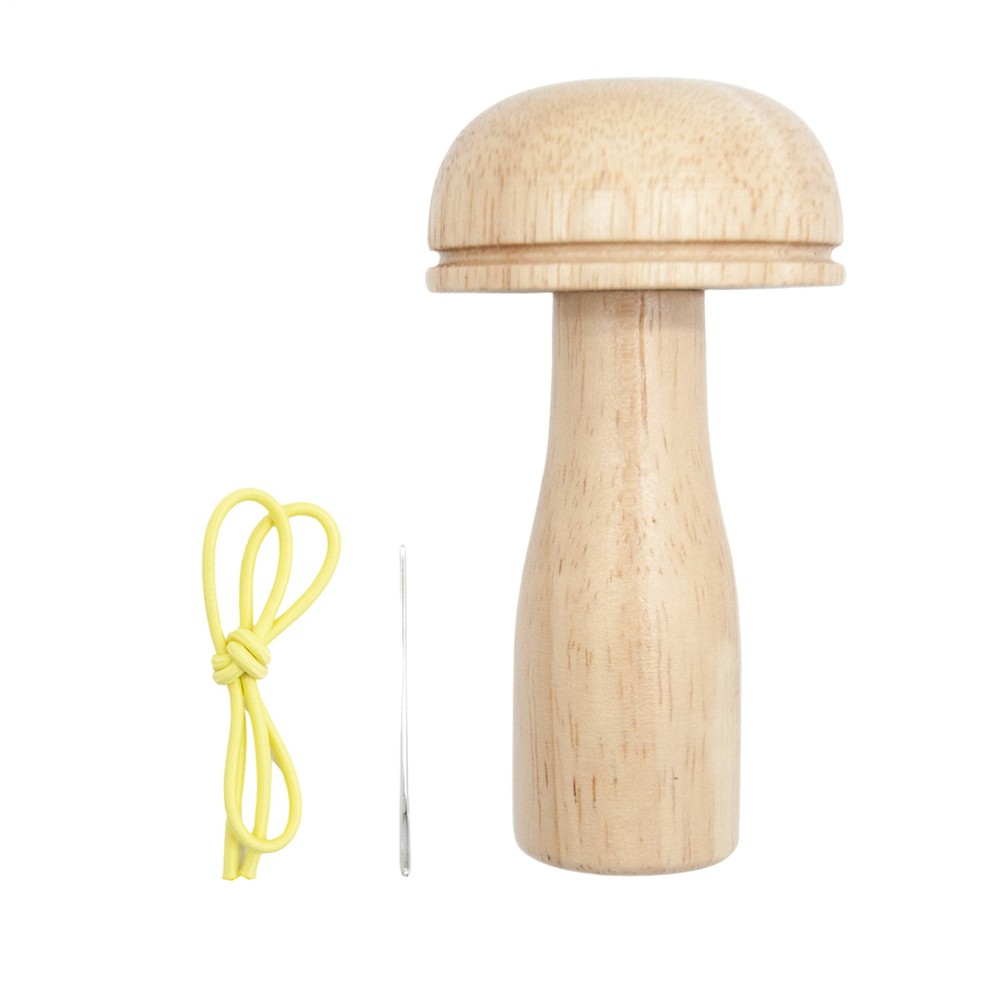 Darning Mushroom Patch Sewing Kit Wooden Darning Tool Compact Lightweight Sewing
