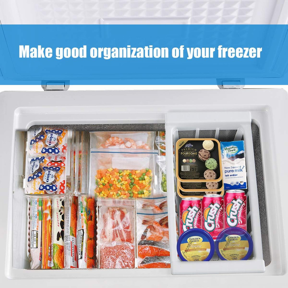3.5 Cu.Ft Chest Freezer Compact Mini Deep Freezer with 7 Adjustable Temp Control