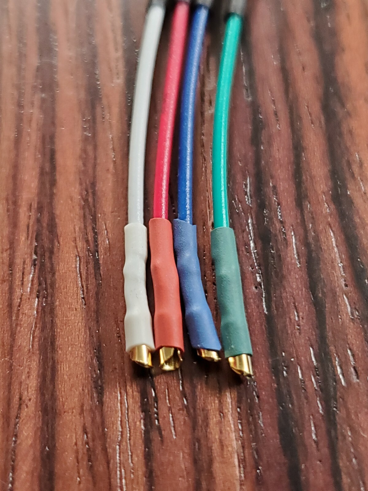 High Quality Cartridge Headshell Wires Leads Gold OFC Copper 