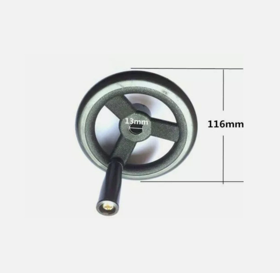 1set Milling Machine Fine Feed Black Plastic Hand Wheel + Feed Reverse Knob
