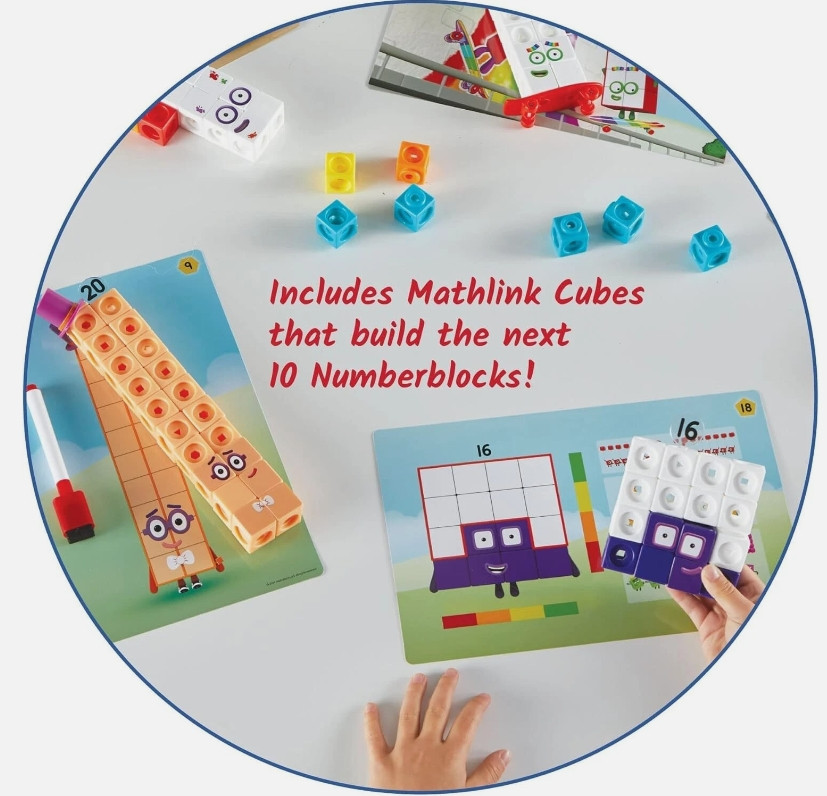 Numberblocks MathLink Cubes 11-20 30 Numberblocks Activities Activity Set