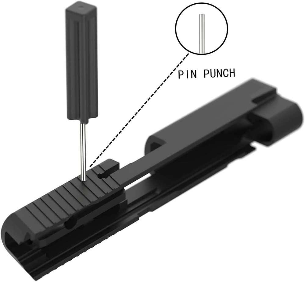 Tool Kit for Glock, Front Sight Remove Pin Punch Magazine Disassembly Tools for