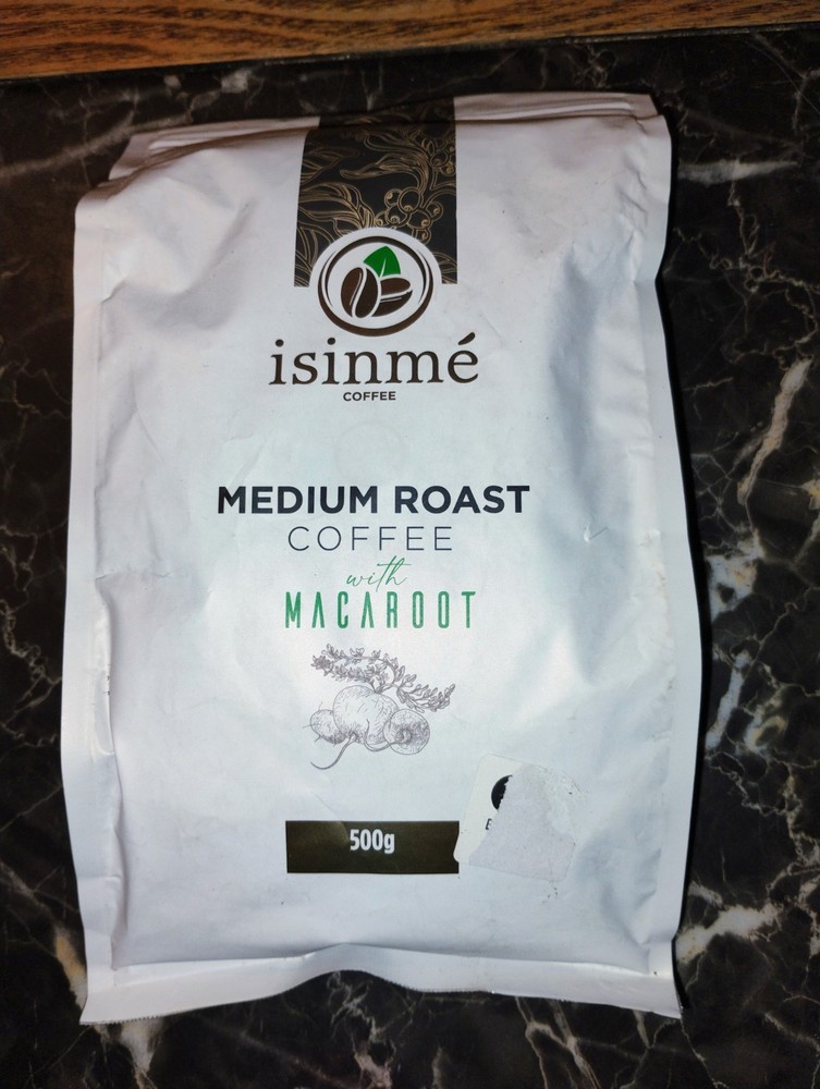 isinmeé medium roast coffee with maca root