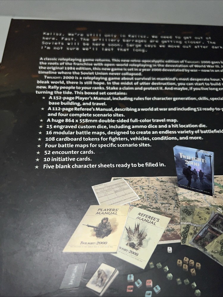 Twilight 2000 RPG: Core Box Set Open Box Still New Inside