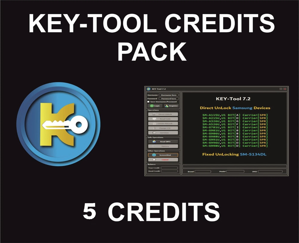 Key Tool, Credit Pack, 5 Credits