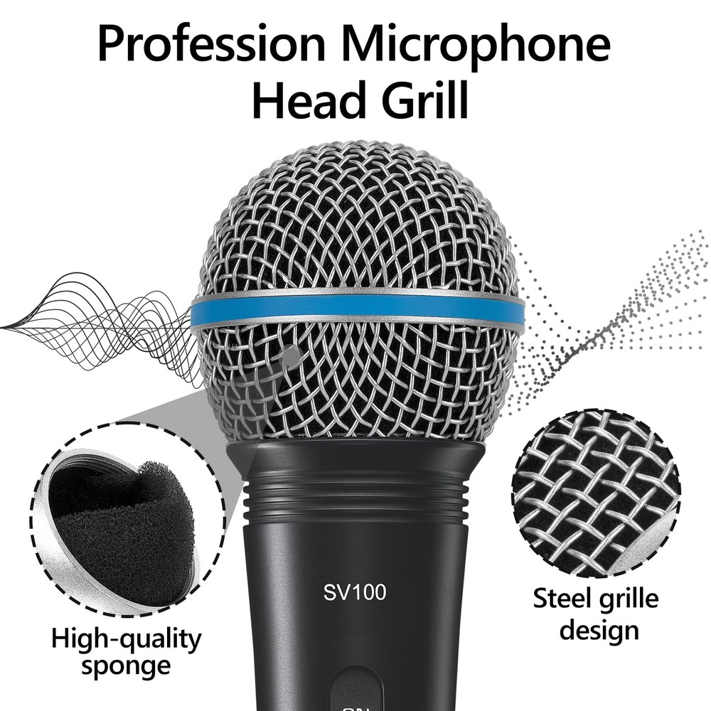 GEEKRIA for Creators Microphone Replacement Grille Compatible Small, Silver