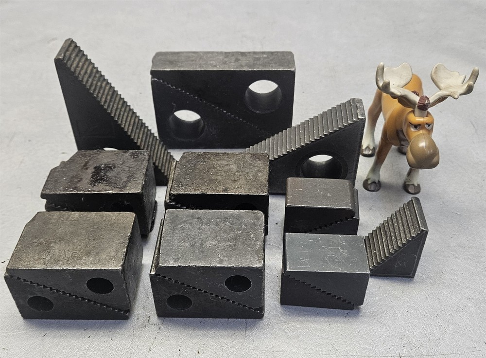 Assorted Serrated Triangle Step Blocks Machinist Tools Mixed Lot of 17