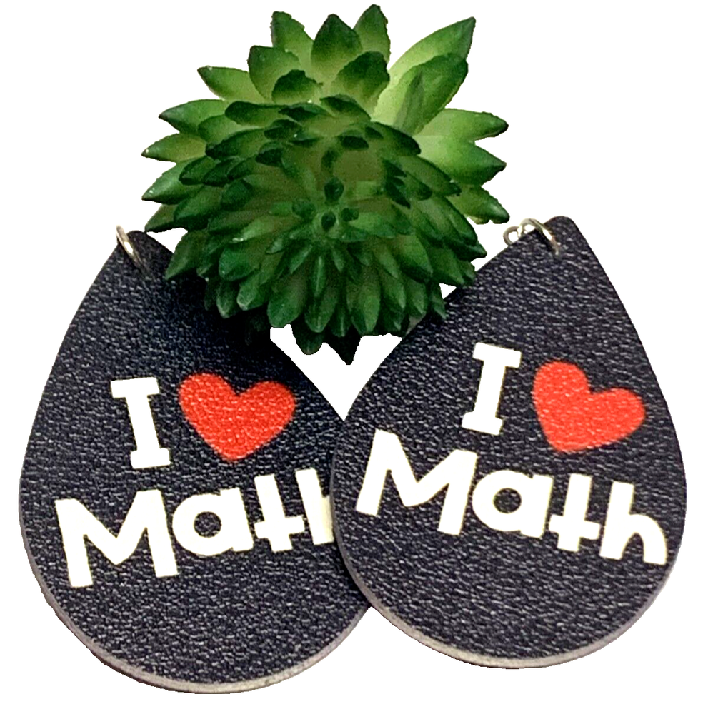 Math Earring, Teacher Earring, Back to School, Educator Earring, Gift Idea, Math
