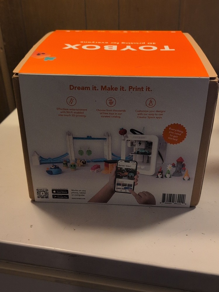 Toybox 3D Printer One Touch Kit Kid Friendly Toy Alpha 2 Two