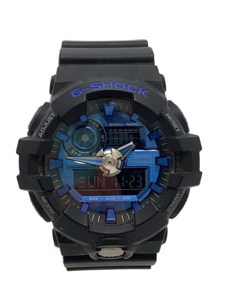 CASIO Wristwatch Digital BLU BLK GA 710
